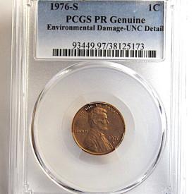 1976-S PCGS PR LINCOLN MEMORIAL PENNY 1c