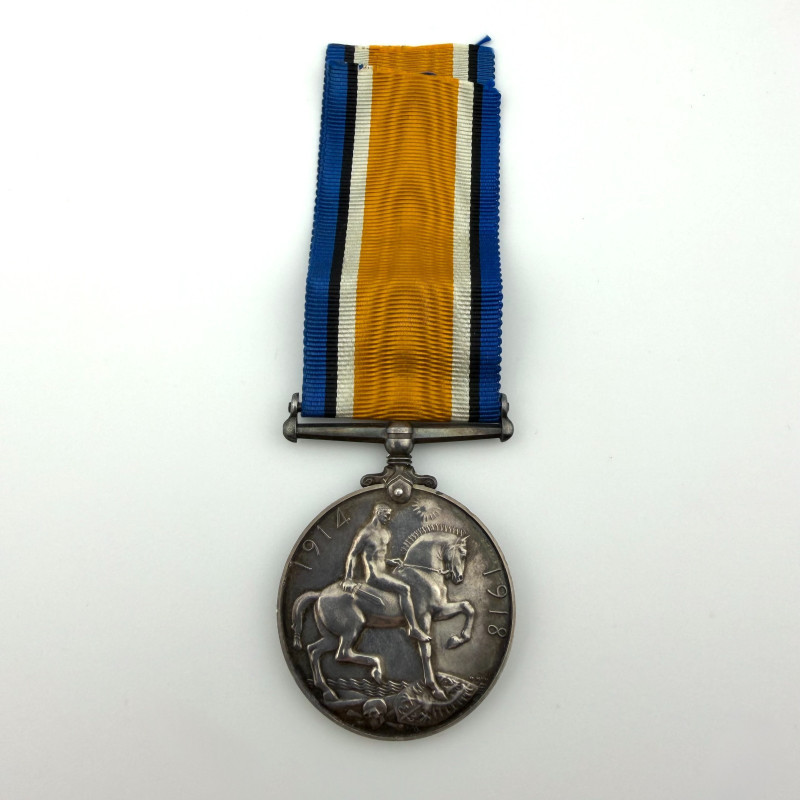 GEORGIVS V BRITT. OMN REX ET IND IMP WWI BRITISH WAR SILVER MEDAL 1914-1918