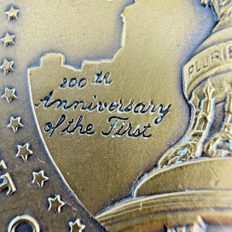 1989 USA 41st PRESIDENT BUSH G BRONZE 70MM MEDAL