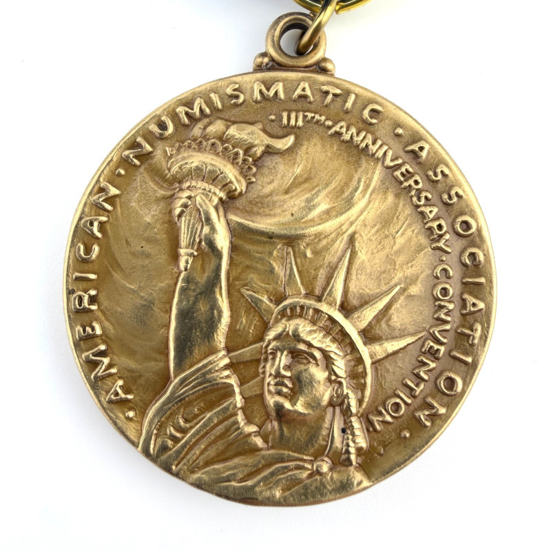 American Numismatic Association Convention 111th Ann. Small Medal NY 2002