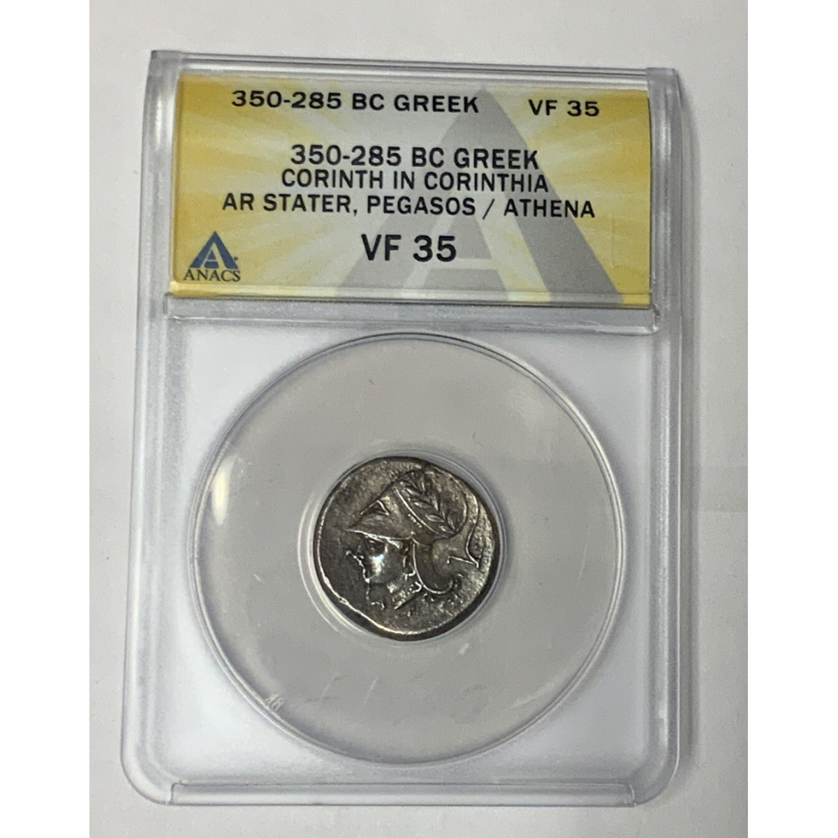 GREEK CORINTH IN CORINTHIA  AR STATER, PEGASOS/ATHENA 350-285 BC