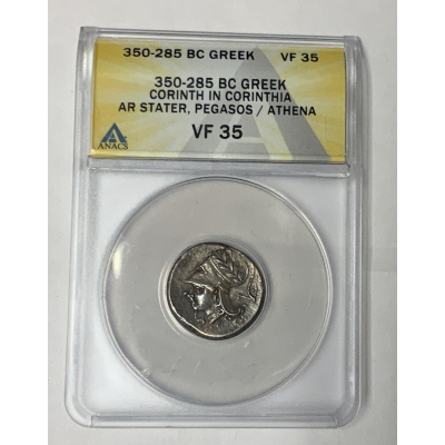 GREEK CORINTH IN CORINTHIA  AR STATER, PEGASOS/ATHENA 350-285 BC