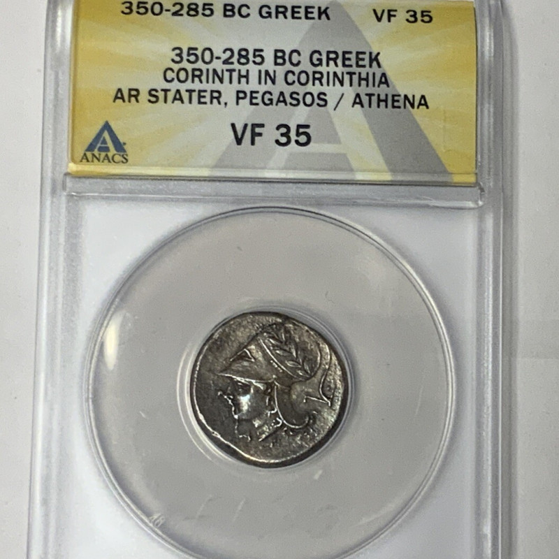 GREEK CORINTH IN CORINTHIA  AR STATER, PEGASOS/ATHENA 350-285 BC