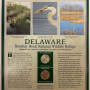2015 P + D Delaware Bombay Hook Refuge Quarters + Stamps Placard w/Protector PCS