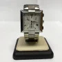 Rare Square Concord Swiss Chronograph LaScala Guilloc Date Dial,Sapphire Crystal
