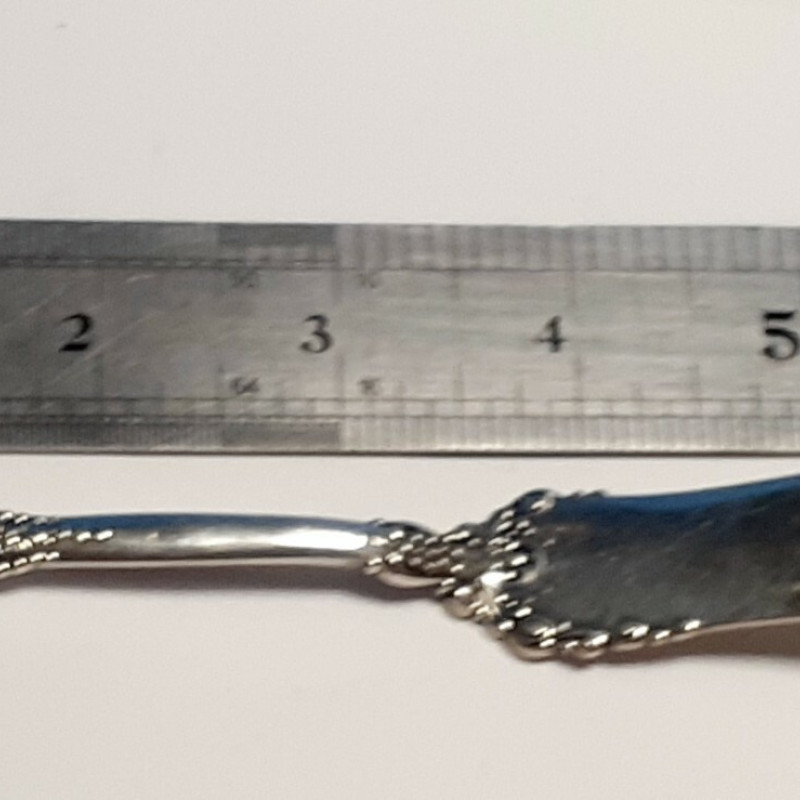 Antique Designed Solid Sterling Silver, Cheese Knife. 7 Inches