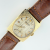 Longines Swiss Ladies Wrist Watch 17 Jewels 10K Gold Brown Leather
