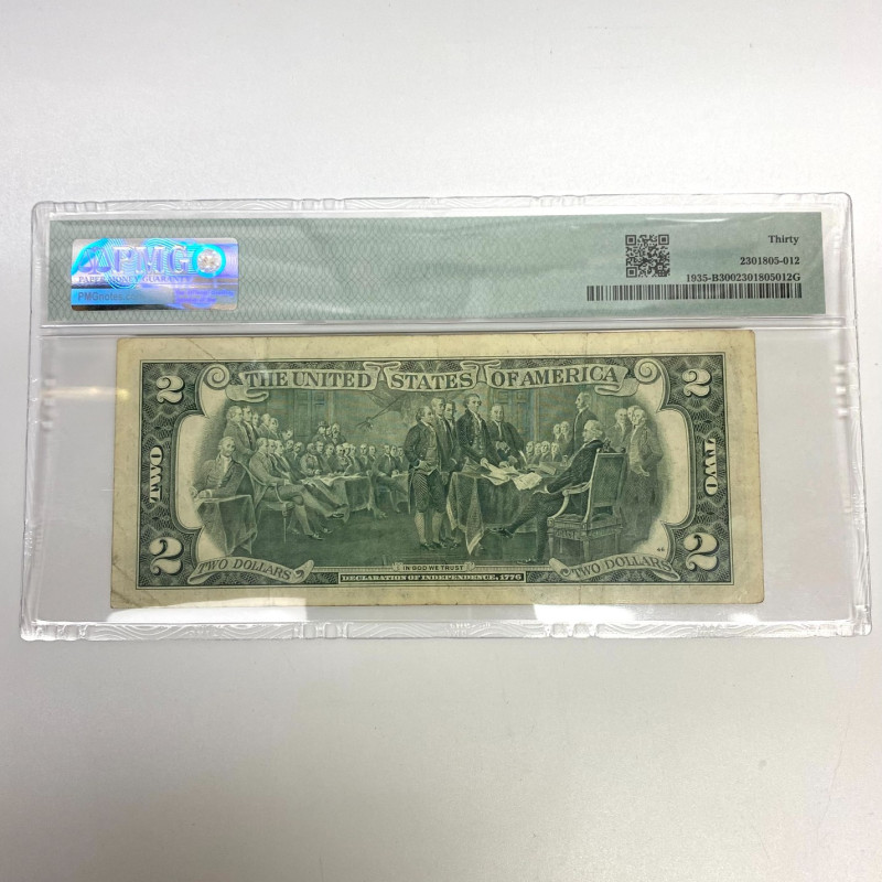 Fr 1935-B (BA Block) $2 1976 FRN New York PMG 30 B60000003A
