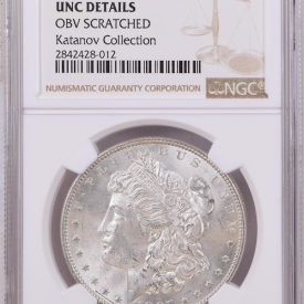 1897 $1 NGC UNC DEAILS SILVER MORGAN 