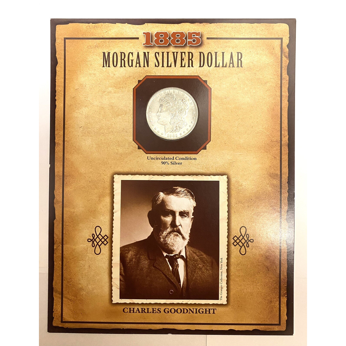 1885-P Morgan Dollar Uncirculated 90% Silver $1 "Charles Goodnight"