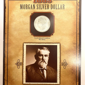 1885-P Morgan Dollar Uncirculated 90% Silver $1 "Charles Goodnight"