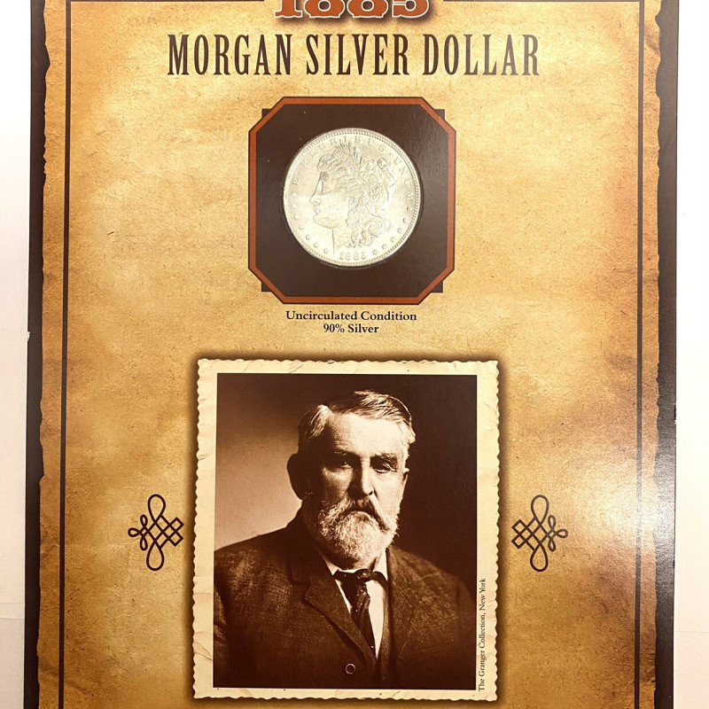 1885-P Morgan Dollar Uncirculated 90% Silver $1 "Charles Goodnight"