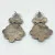 Geneva g. A. Sterling Silver CLUSTER DANGLE EARRINGS Red Mediterranean CORAL