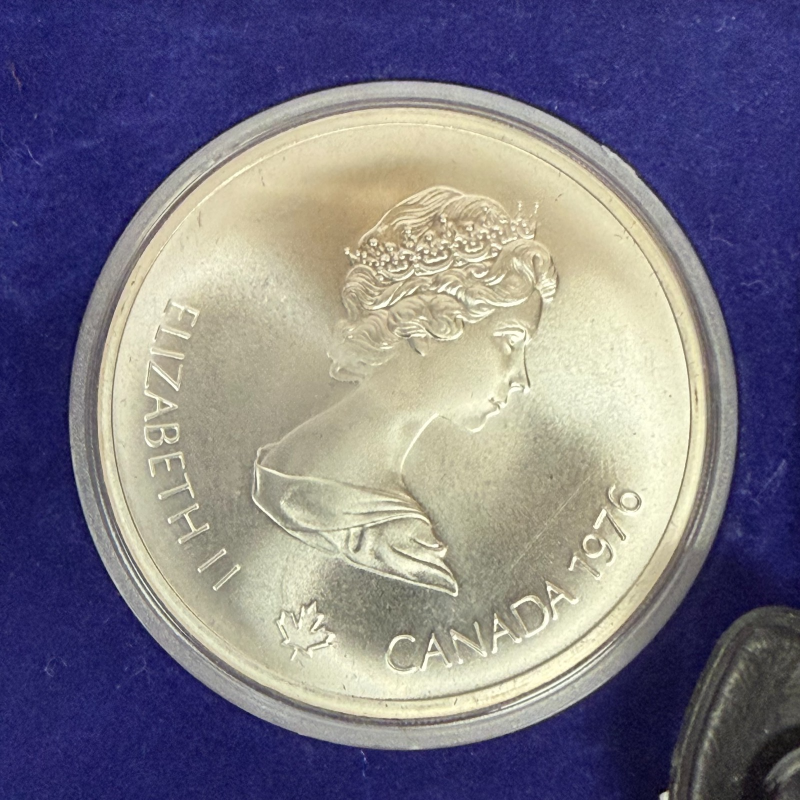1976 Montreal Olympics Series II Ancient Olympia 4-Coin Sterling Silver Set Cana