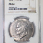 1972 NGS MS 62 EISENHOWER DOLLAR TYPE 3 $1