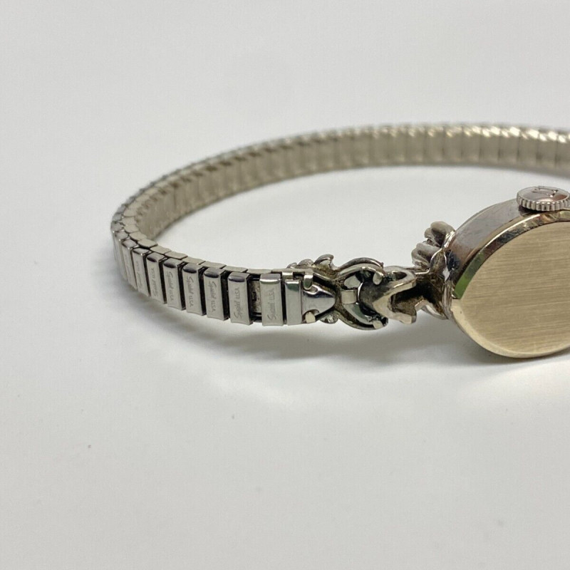 Vintage Jules Jurgensen Ladies 14K White Gold And Diamonds Vintage Jules Jurgensen Ladies 14K White Gold And Diamonds