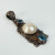 Sarda Bali Sterling Silver Pendant  White Mabe Pearl & Blue Topaz