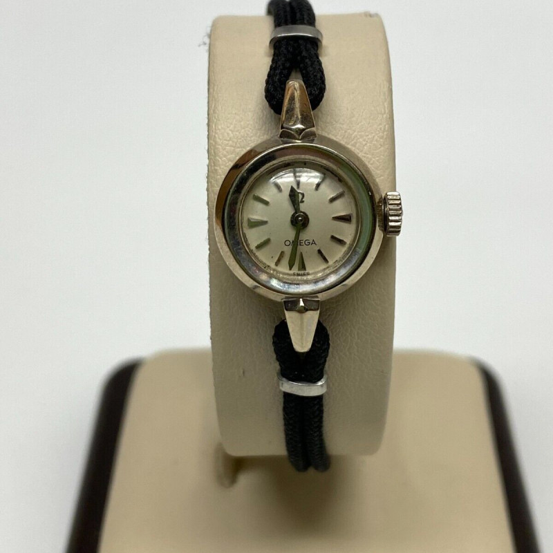 OMEGA Ladymatic Manual Wind Wristwatch, 14K Gold With initials W.L.S. OMEGA Ladymatic Manual Wind Wristwatch, 14K Gold With initials W.L.S.