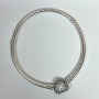 Authentic Pandora Pave HEART MOMENTS Charm bracelet 18cm CZ clip logo Silver ALE