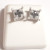 Sterling Silver Cross Diamond &  Black Diamond Woman's Earrings