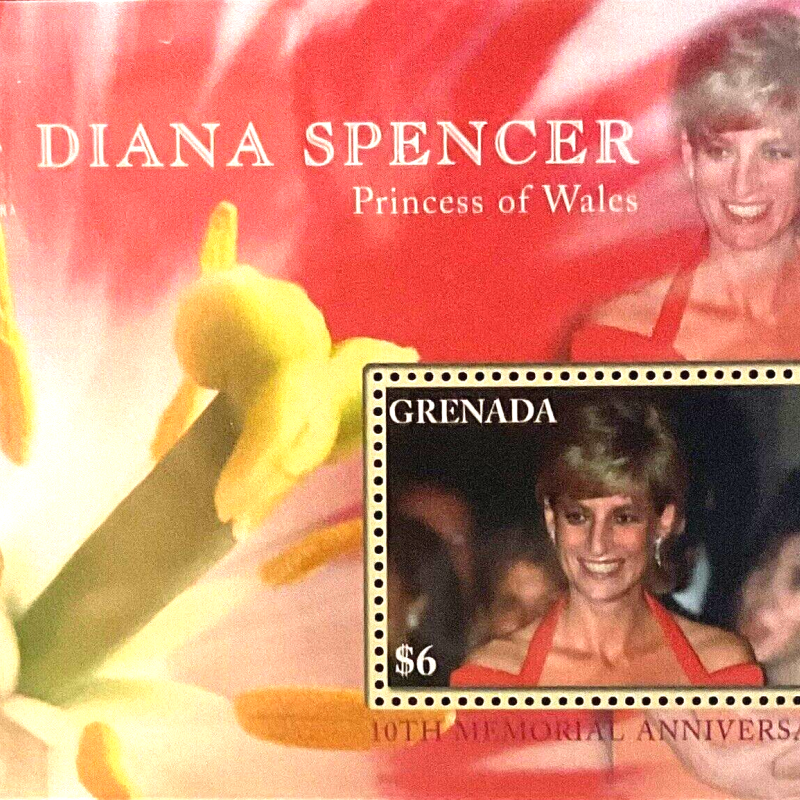 Princess Diana Spencer Princess of Wales Collectable Postage Stamps Near Mint