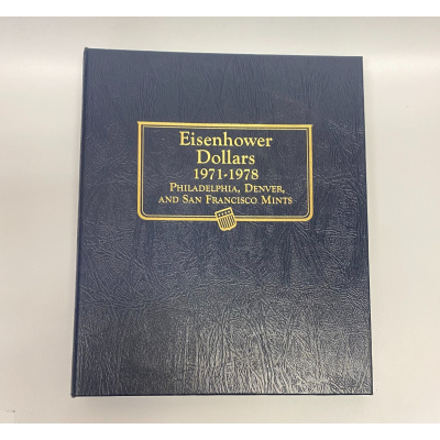Whitman Album #9131 Eisenhower Dollar 32 Coins 1971 -1978 PDS
