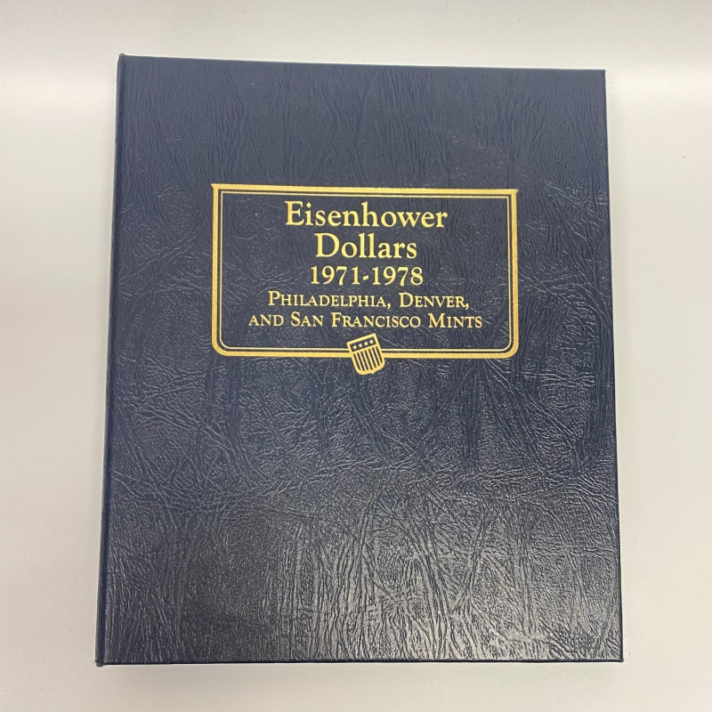 Whitman Album #9131 Eisenhower Dollar 32 Coins 1971 -1978 PDS