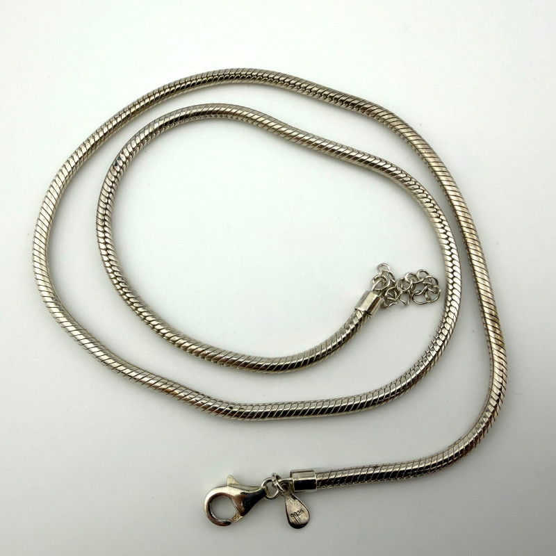 925 Sterling Silver Charm Necklace Style 18" -19.5" 20 charms