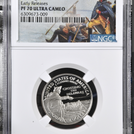 2021 S Clad 25C Crossing the Delaware Early Releases PF 70  ultra Cameo