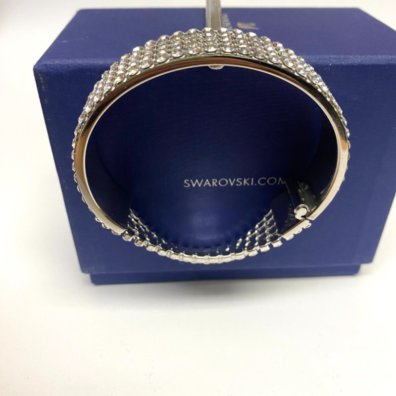 SWAROVSKI Ladies Fit White Stainless Steel Bangle SWAROVSKI Ladies Fit White Stainless Steel Bangle
