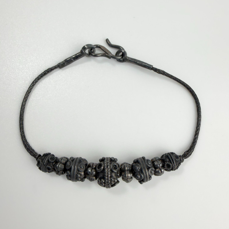 Tibetan Vintage Handmade jewelry set with silver and red coral beads