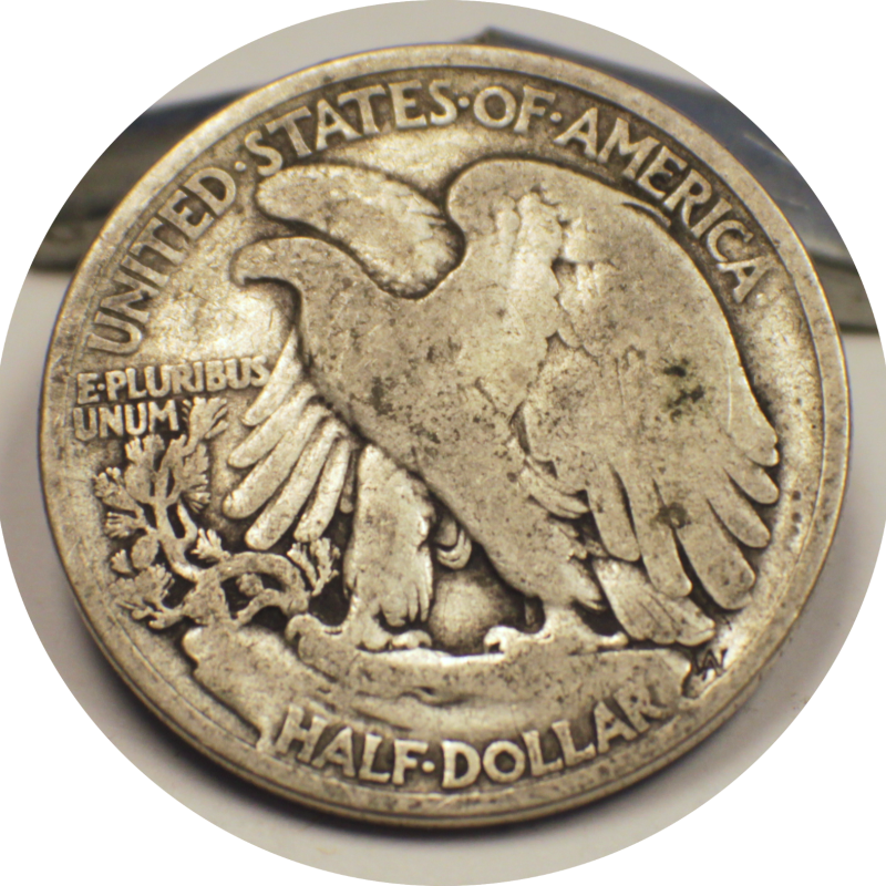 1935 Liberty Walking Half Dollar Silver Coin #007 1935 Liberty Walking Half Dollar Silver Coin #007