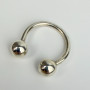 Tiffany & Co Sterling Silver Vintage 2001 X-Large Keyring 10mm Screw Ball