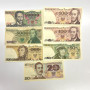 7 note set Poland 10000, 5000, 500, 2x100, 50, 20 Zlotych , 1982-1988