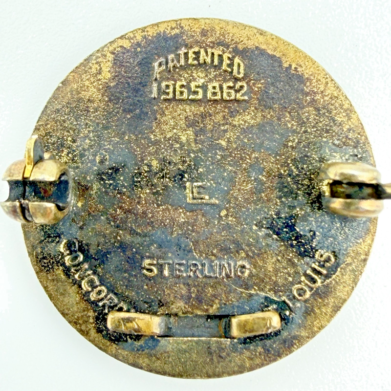Vintage St Louis LUTHERAN SUNDAY SCHOOL Sterling Silver Pin Pinback