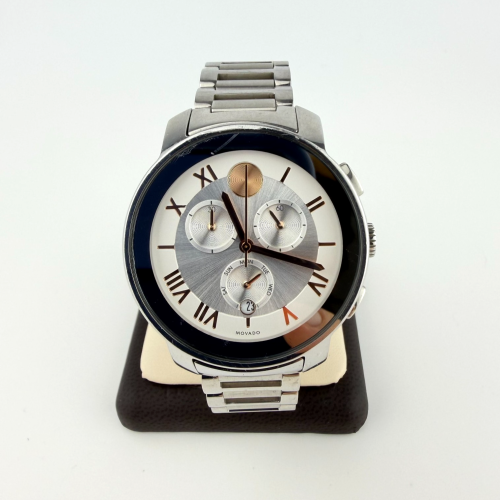 Movado Bold Chronograph Stainless Steel Watch - 40mm White Dial