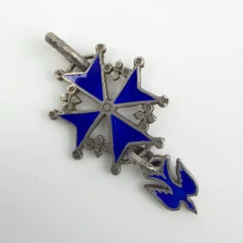 Vintage Huguenot Protestant Church Symbol Dove Royal Society Charm Fob Pendant