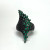Sterling Silver Black Onyx and Green Emerald Ring Sterling Silver Black Onyx and Green Emerald Ring