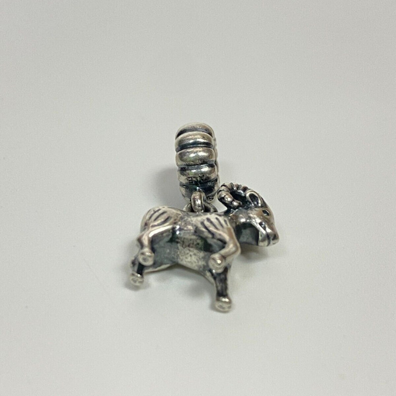 Pandora 925 silver #791098 Ram Dangle Slide Bead Charm Pandora 925 silver #791098 Ram Dangle Slide Bead Charm