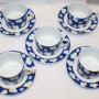 Tiffany & Co Nichimen's 100th Anniv. Porcelain Cup & Saucer 10 Piece Set & BOX