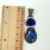 Vintage Sterling Silver and Lapis Lazuli Teardrop Pendant Mexico Style 925