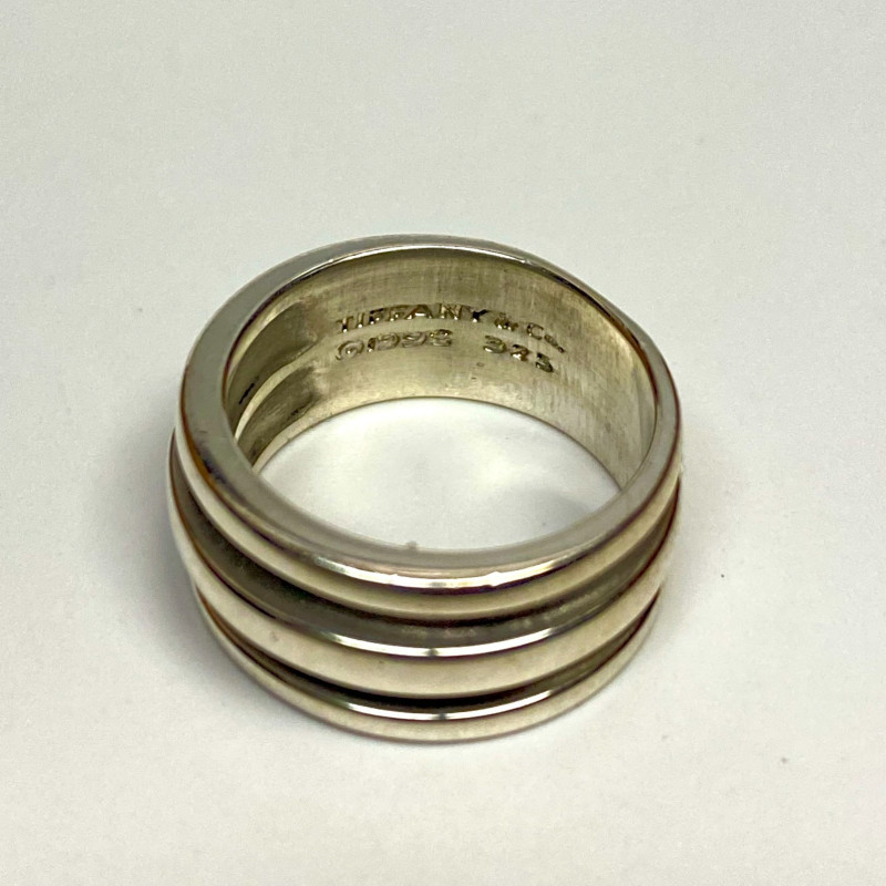 Tiffany & Co Ring  1995 Atlas Groove Wide Band Ring Size 5