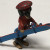1 3/4 LONG DOGGY WITH RED HAT , RED SWEATER WITH BLUE SKI DECOR FOR TABLE 1 3/4 LONG DOGGY WITH RED HAT , RED SWEATER WITH BLUE SKI DECOR FOR TABLE