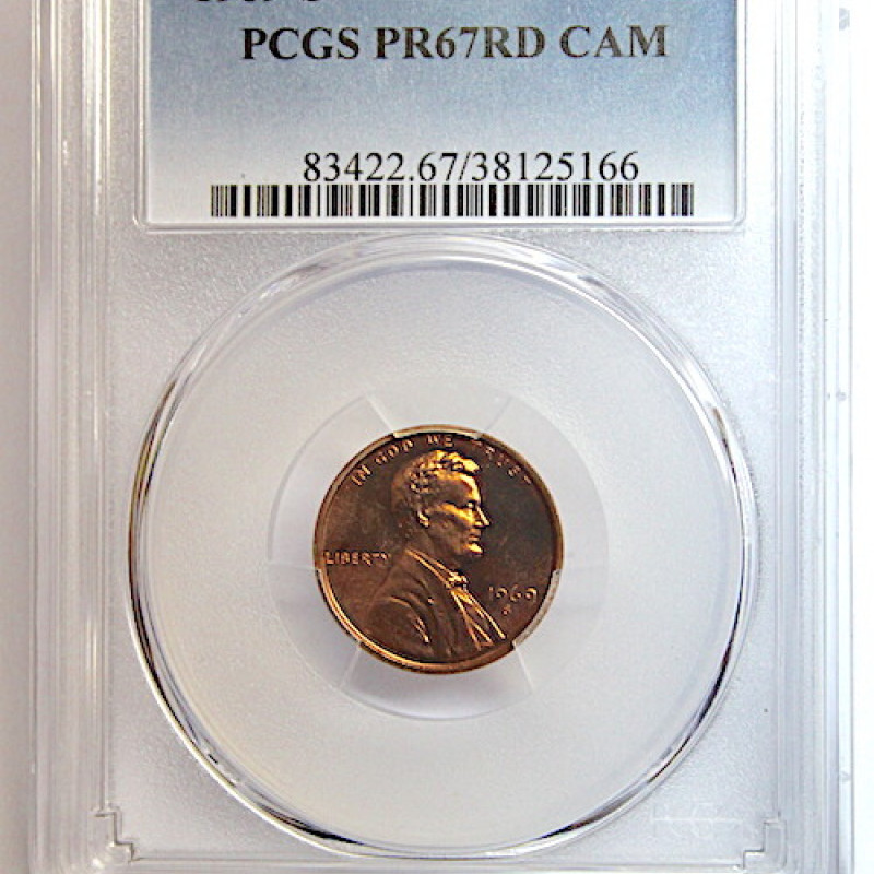 1969-S PCGS PR67RD CAM LINCOLN MEMORIAL PENNY 1C 