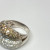 One Lady's Champagne And White Diamond Ring Mounting in Made of 18kt White Gold