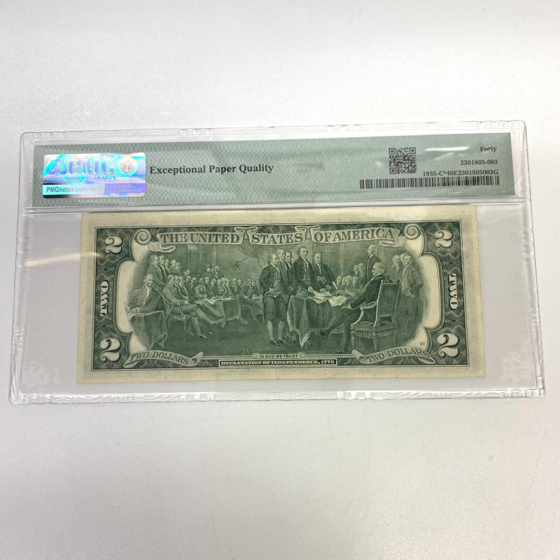 Fr 1935-C* (C* Block) $2 1976 FRN Philadelphia PMG 40 EPQ Star Note Fr 1935-C* (C* Block) $2 1976 FRN Philadelphia PMG 40 EPQ Star Note