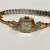 Vintage Ladies GRUEN VERI-THIN Watch 14K Gold 2 Diamonds Swiss Made 17 Jewel