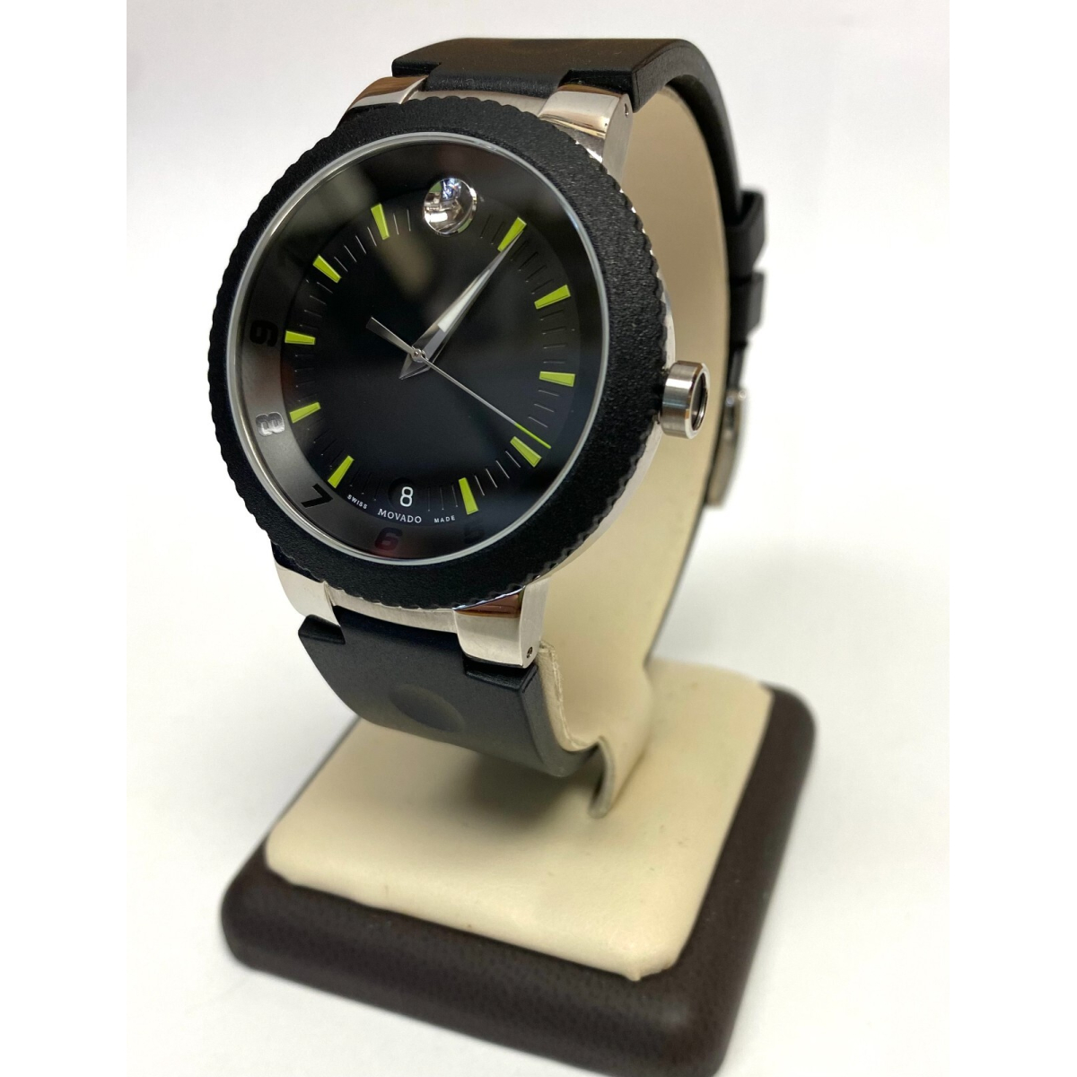 MOVADO Sport Edge Men's Stainless Steel Sapphire Crystal luminescent hands Watch