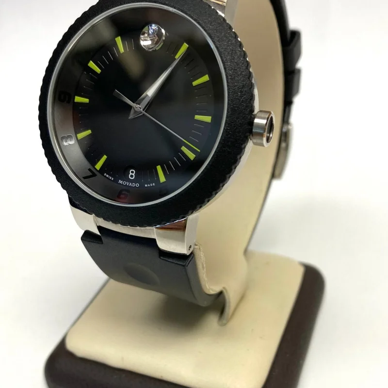 MOVADO Sport Edge Men's Stainless Steel Sapphire Crystal luminescent hands Watch