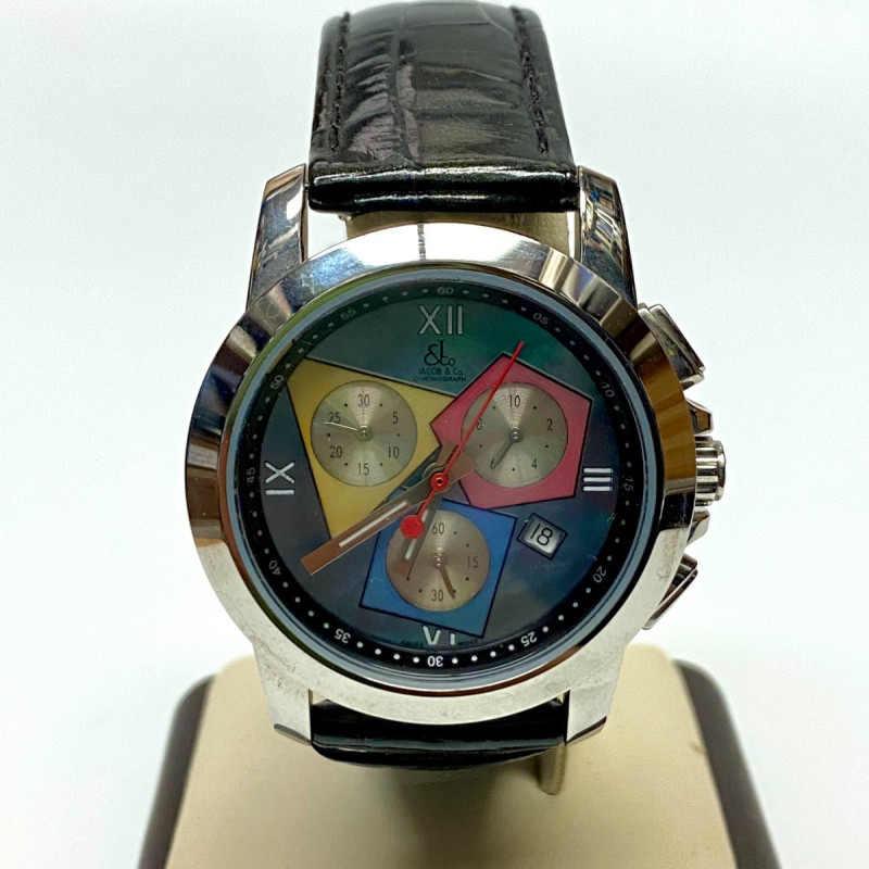 Jacob & Co Chrono 38 mm Swiss Quartz Men's Watch Jacob & Co Chrono 38 mm Swiss Quartz Men's Watch
